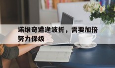 米兰体育网页版登录入口-诺维奇遭逢波折，需要加倍努力保级的简单介绍