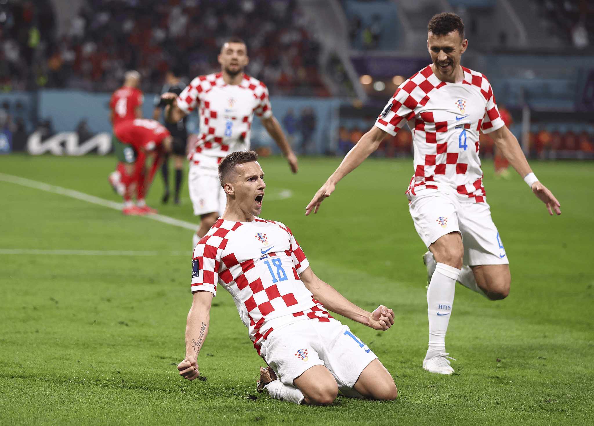 克罗地亚队在比赛中展现强大实力